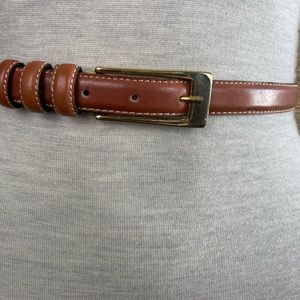 Brown pu coated belt for women